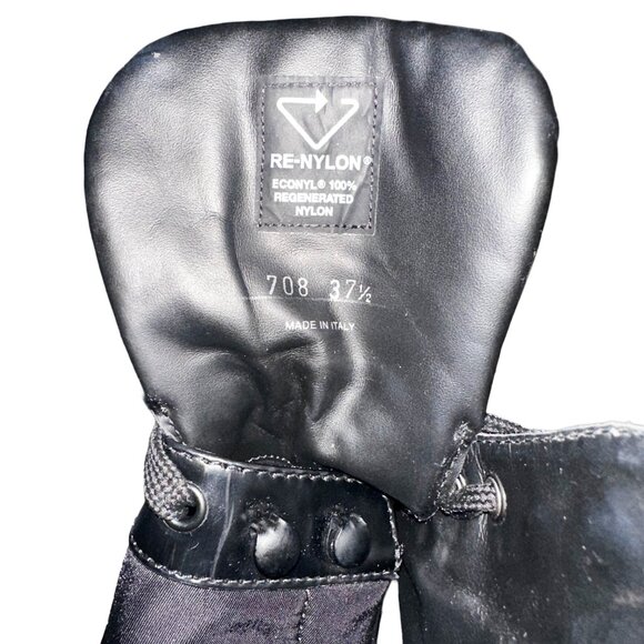 Authentic Prada Re-Nylon & Leather Booties – Italian Luxury, Modern Sustainable - Picture 4 of 5